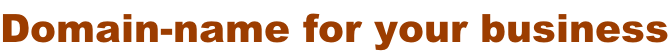 Domain-name for your business